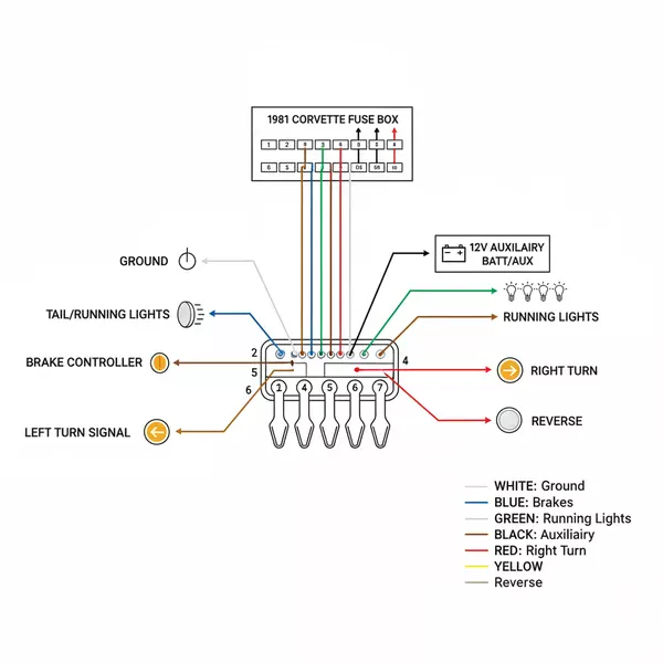 1981 corvette fuse box diagram diagram with labeled components and explanations