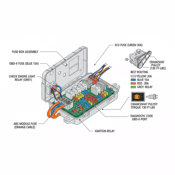2006 jeep liberty fuse box diagram diagram with labeled components and explanations