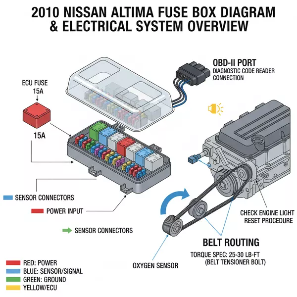 2010 nissan altima fuse box diagram diagram with labeled components and explanations