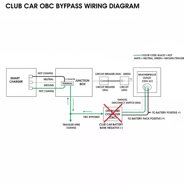 club car obc bypass wiring diagram diagram with labeled components and explanations