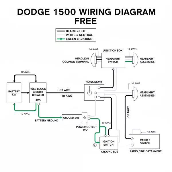 dodge ram 1500 wiring diagram free diagram with labeled components and explanations
