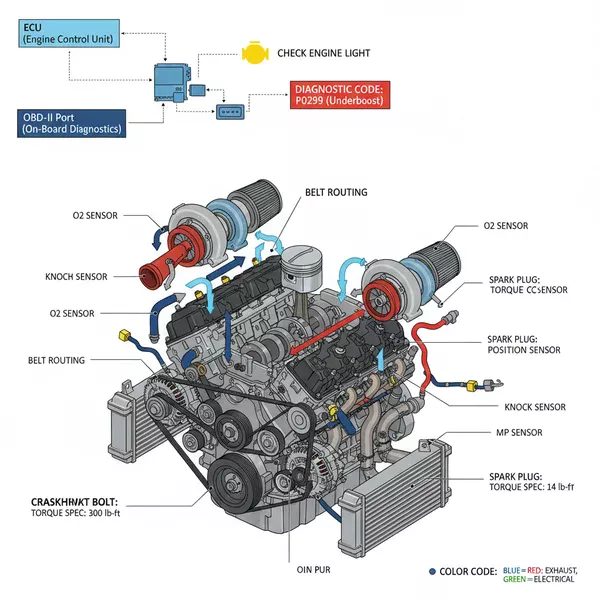 f150 3.5 ecoboost turbo diagram diagram with labeled components and explanations
