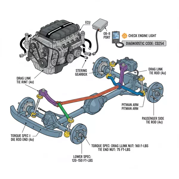 Front End Dodge Ram 2500 Steering Diagram: Repair & Parts