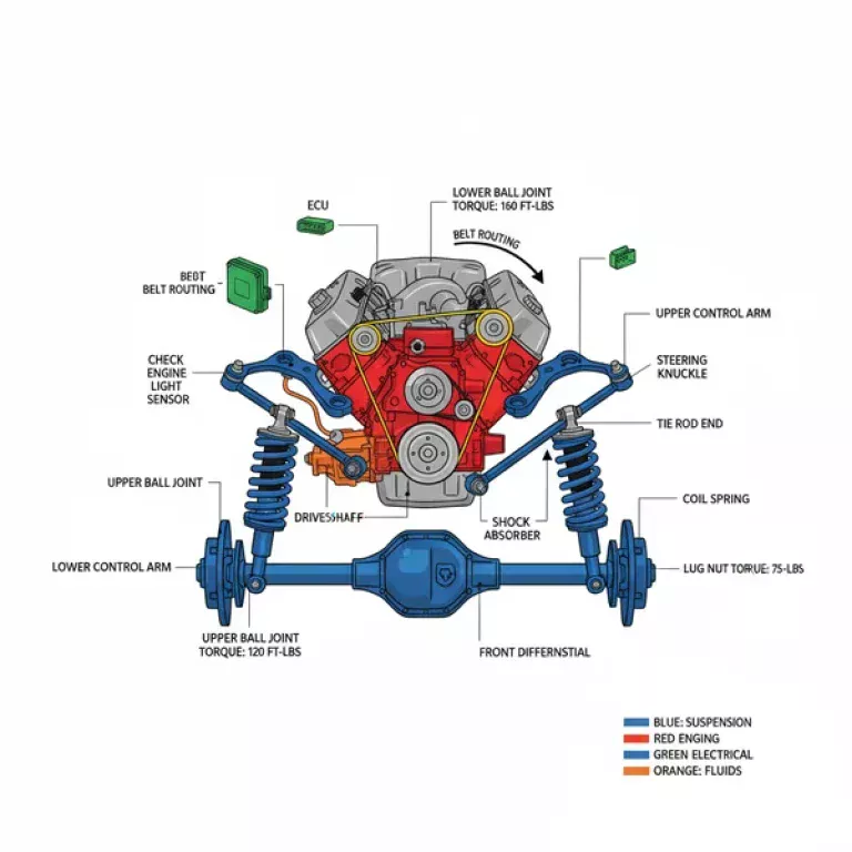 front suspension dodge ram 2500 front end diagram diagram with labeled components and explanations