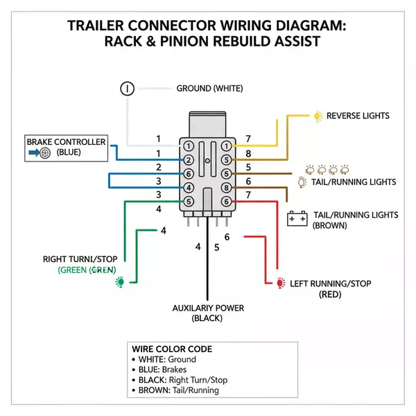 rack and pinion rebuild diagram diagram with labeled components and explanations