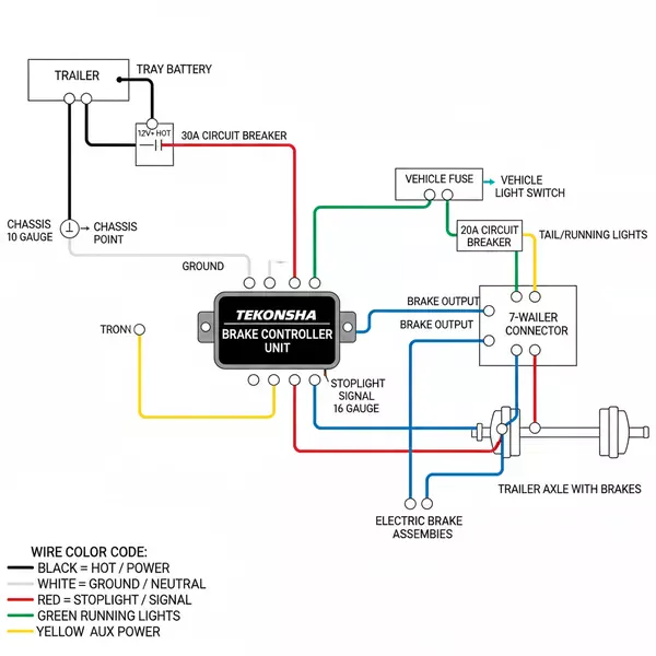 tekonsha brake controller wiring diagram diagram with labeled components and explanations