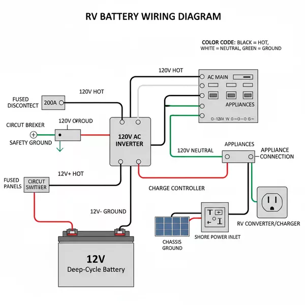 wiring diagram rv battery hook up picture diagram with labeled components and explanations