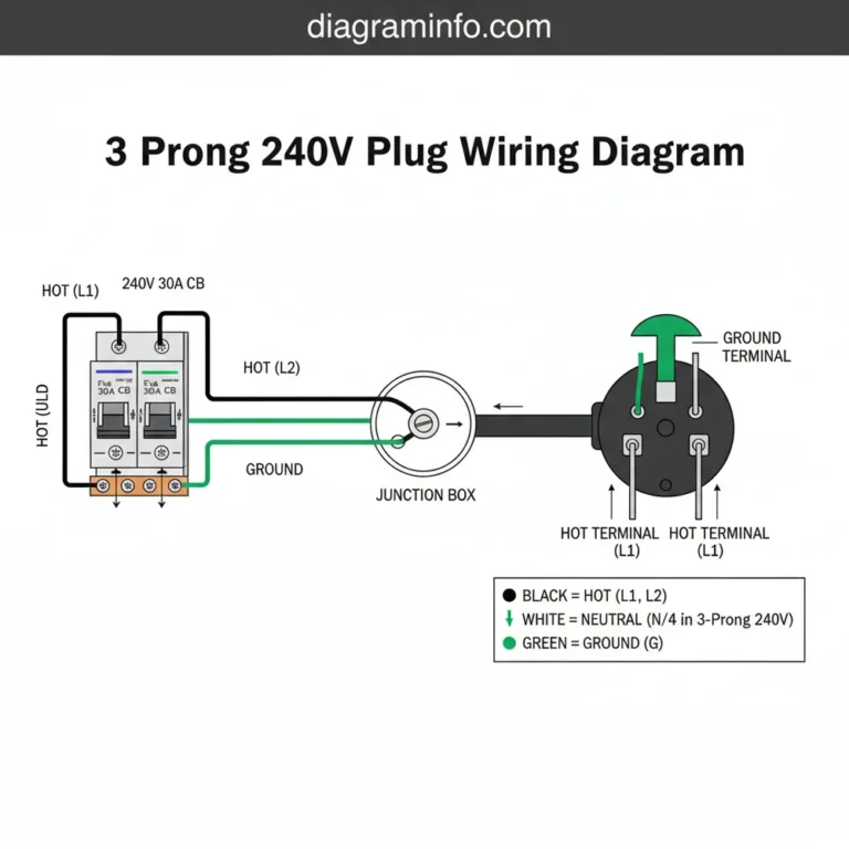 3 prong 240v plug wiring diagram diagram with labeled components and explanations
