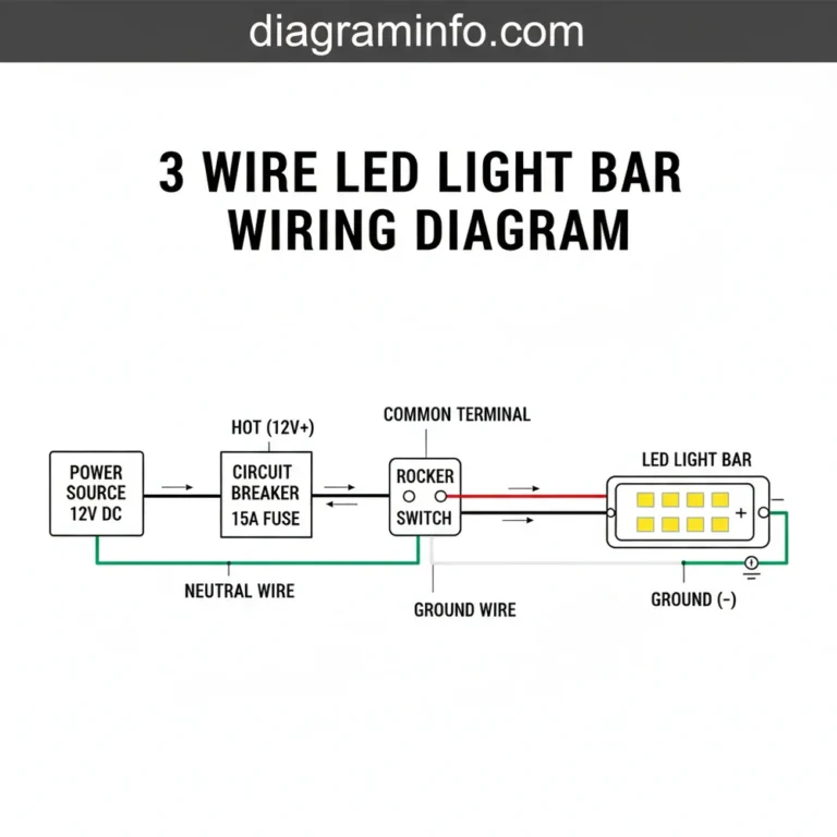 3 wire led light bar wiring diagram diagram with labeled components and explanations