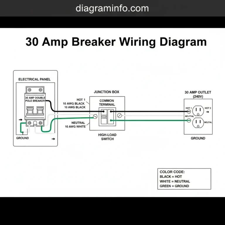 30 amp breaker wiring diagram diagram with labeled components and explanations