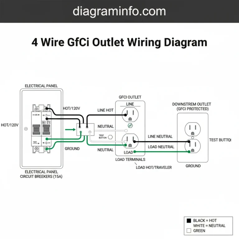 4 wire gfci outlet wiring diagram diagram with labeled components and explanations