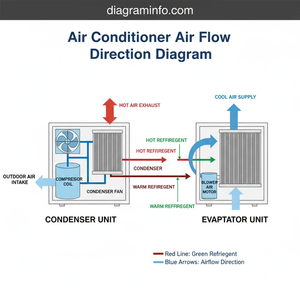 Air Conditioner Air Flow Direction Diagram: Guide