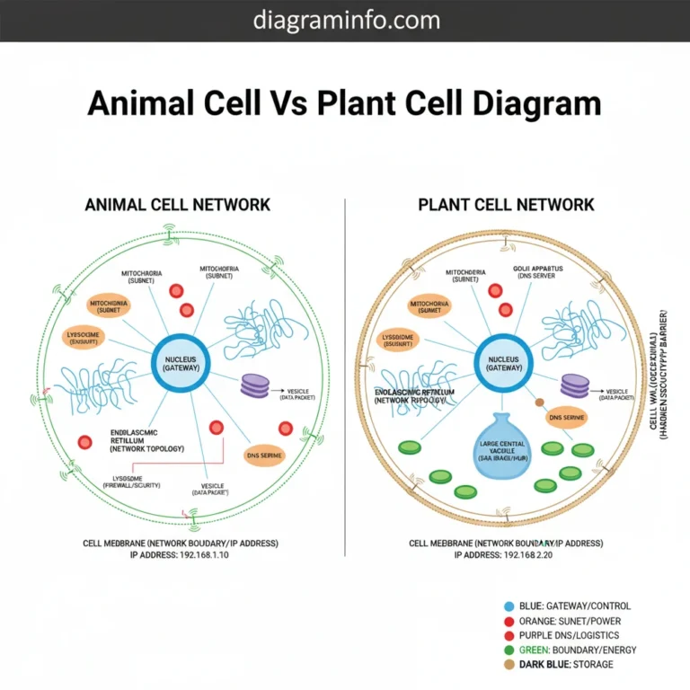 animal cell vs plant cell diagram diagram with labeled components and explanations
