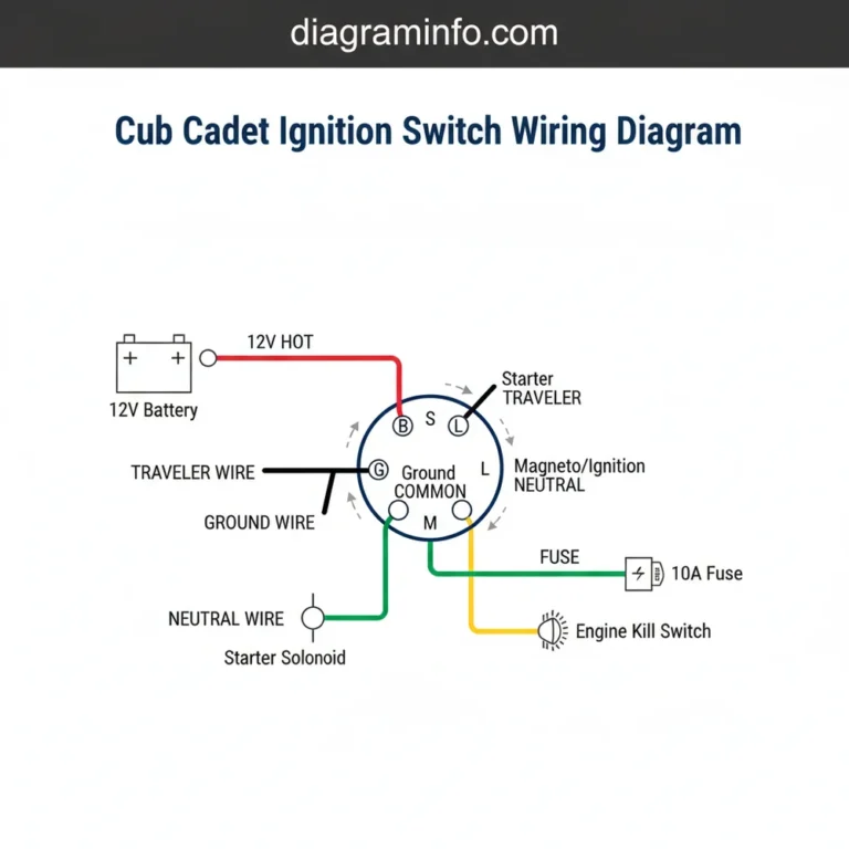 cub cadet ignition switch wiring diagram diagram with labeled components and explanations