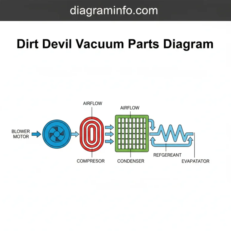 dirt devil vacuum parts diagram diagram with labeled components and explanations
