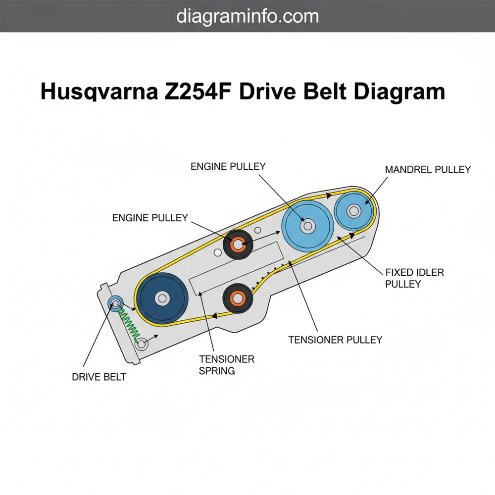 Husqvarna Z254F Drive Belt Diagram: Complete Setup Guide