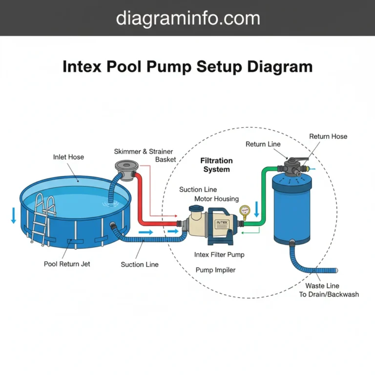 intex pool pump setup diagram diagram with labeled components and explanations
