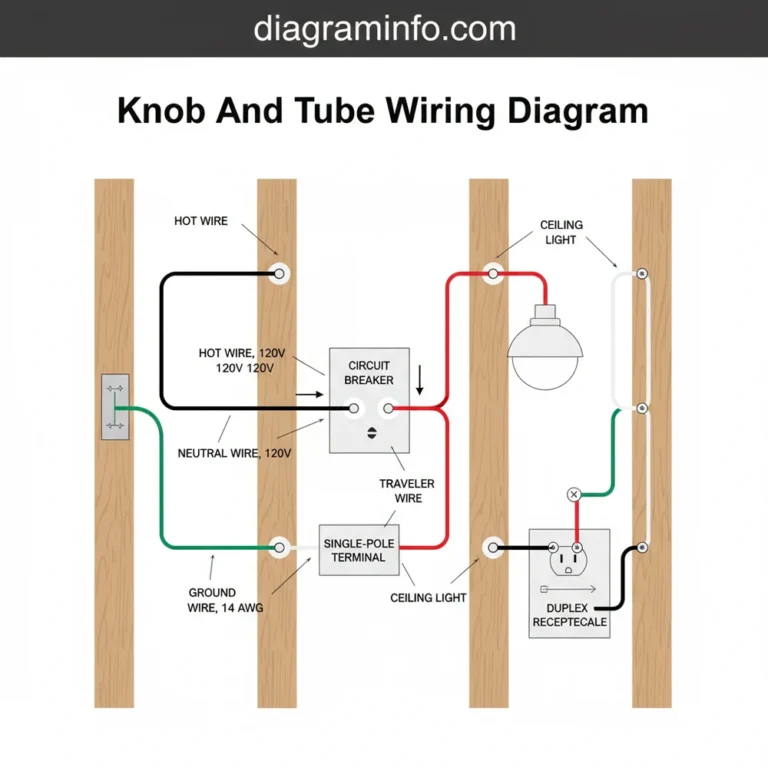 knob and tube wiring diagram diagram with labeled components and explanations