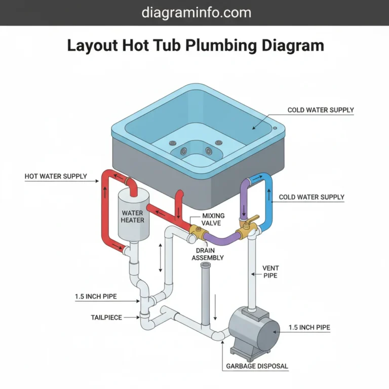 layout hot tub plumbing diagram diagram with labeled components and explanations