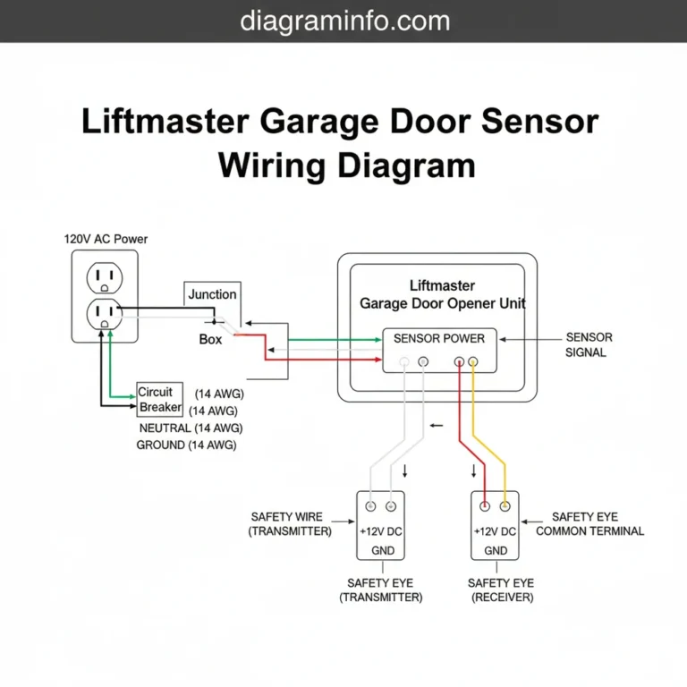 liftmaster garage door sensor wiring diagram diagram with labeled components and explanations