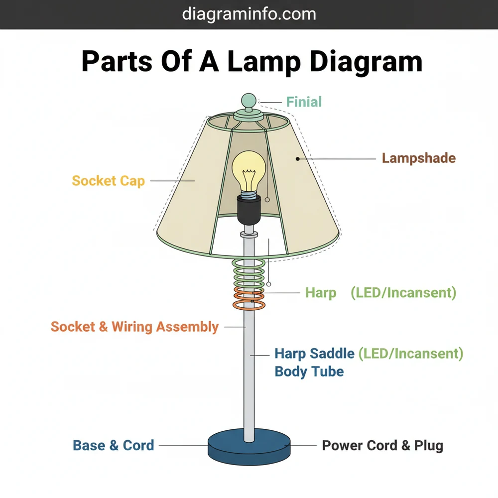 Parts of a Lamp Diagram: Complete Component Breakdown