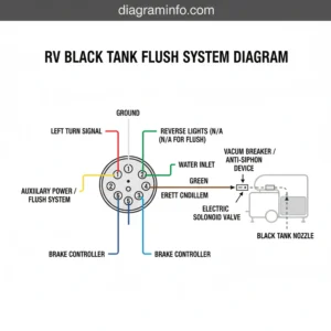 rv black tank flush system diagram diagram with labeled components and explanations