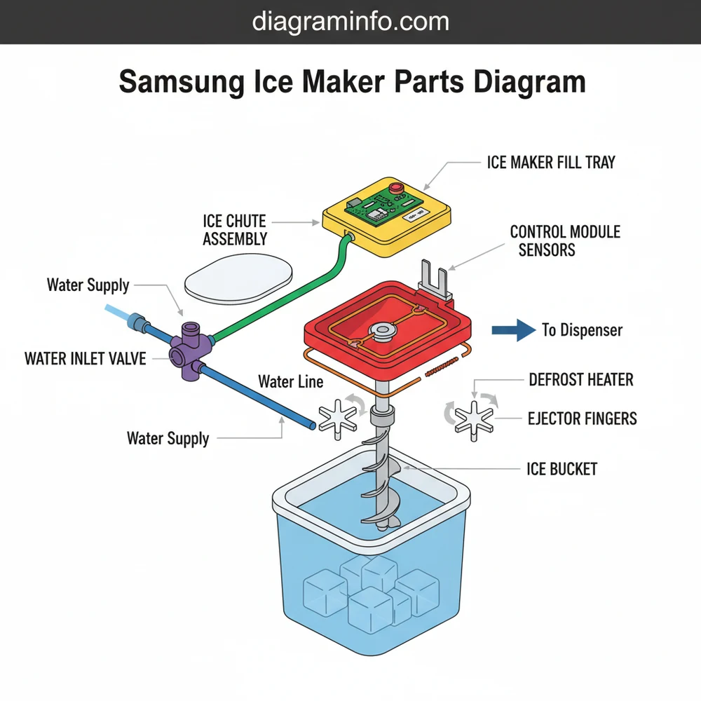 Samsung Ice Maker Parts Diagram: Complete Repair Guide