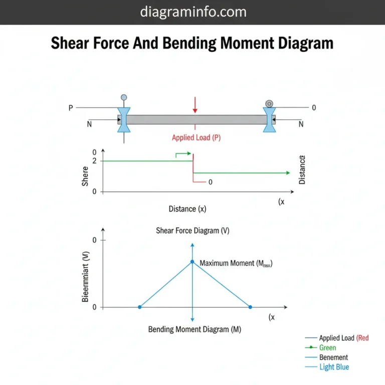 shear force and bending moment diagram diagram with labeled components and explanations