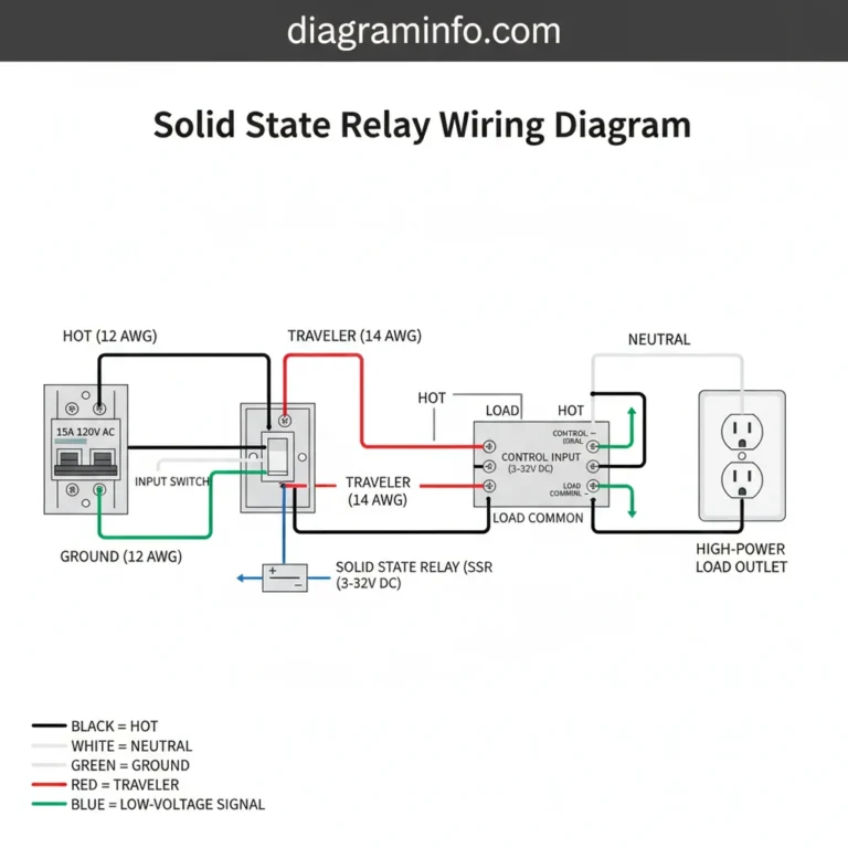 solid state relay wiring diagram diagram with labeled components and explanations