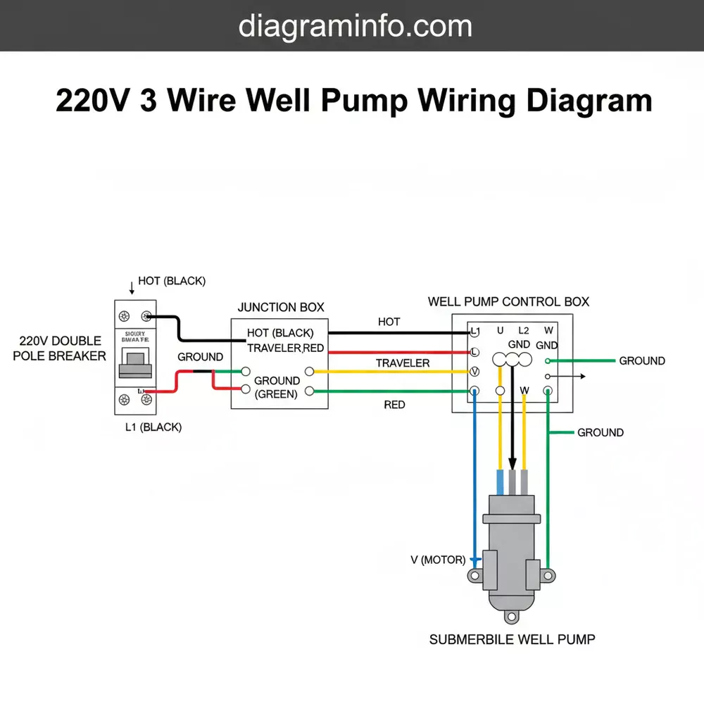 220v 3 Wire Well Pump Wiring Diagram: Easy Setup Guide