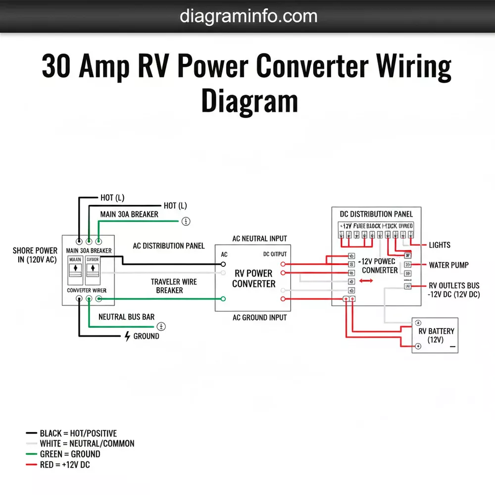 30 Amp RV Power Converter Wiring Diagram: Easy Setup Guide