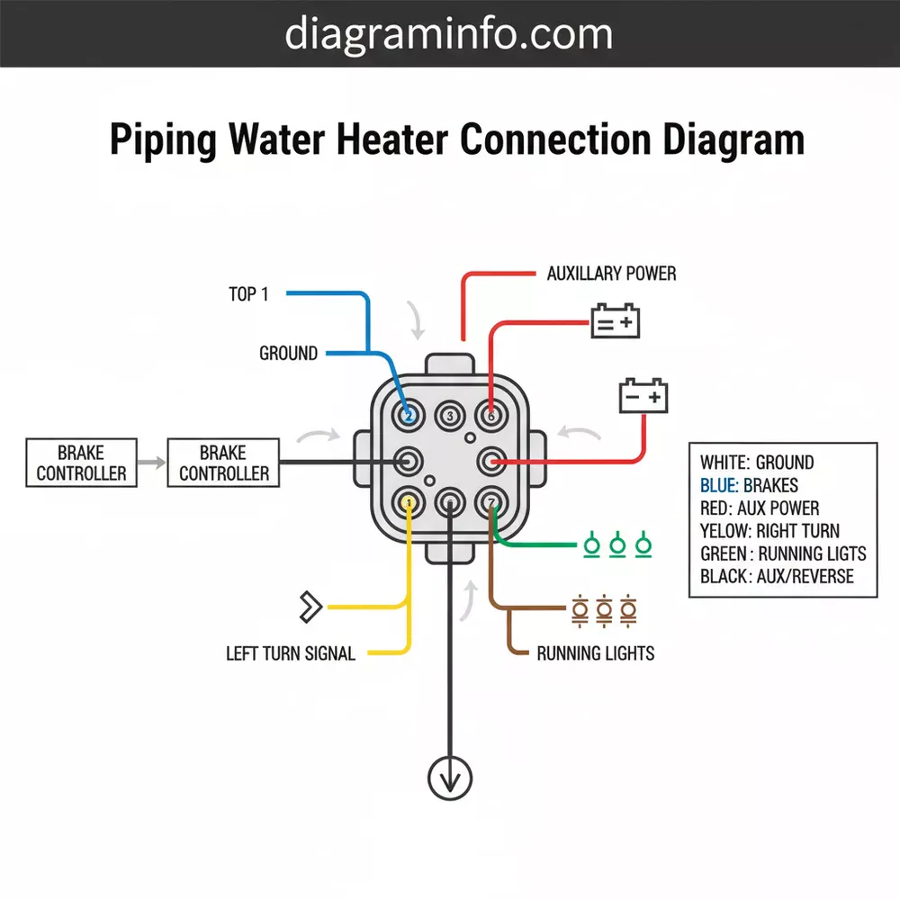 piping water heater connection diagram diagram with labeled components and explanations