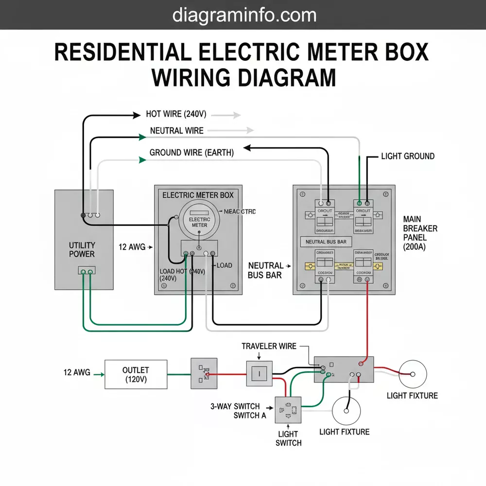 Residential Electric Meter Box Wiring Diagram: Easy Setup Guide