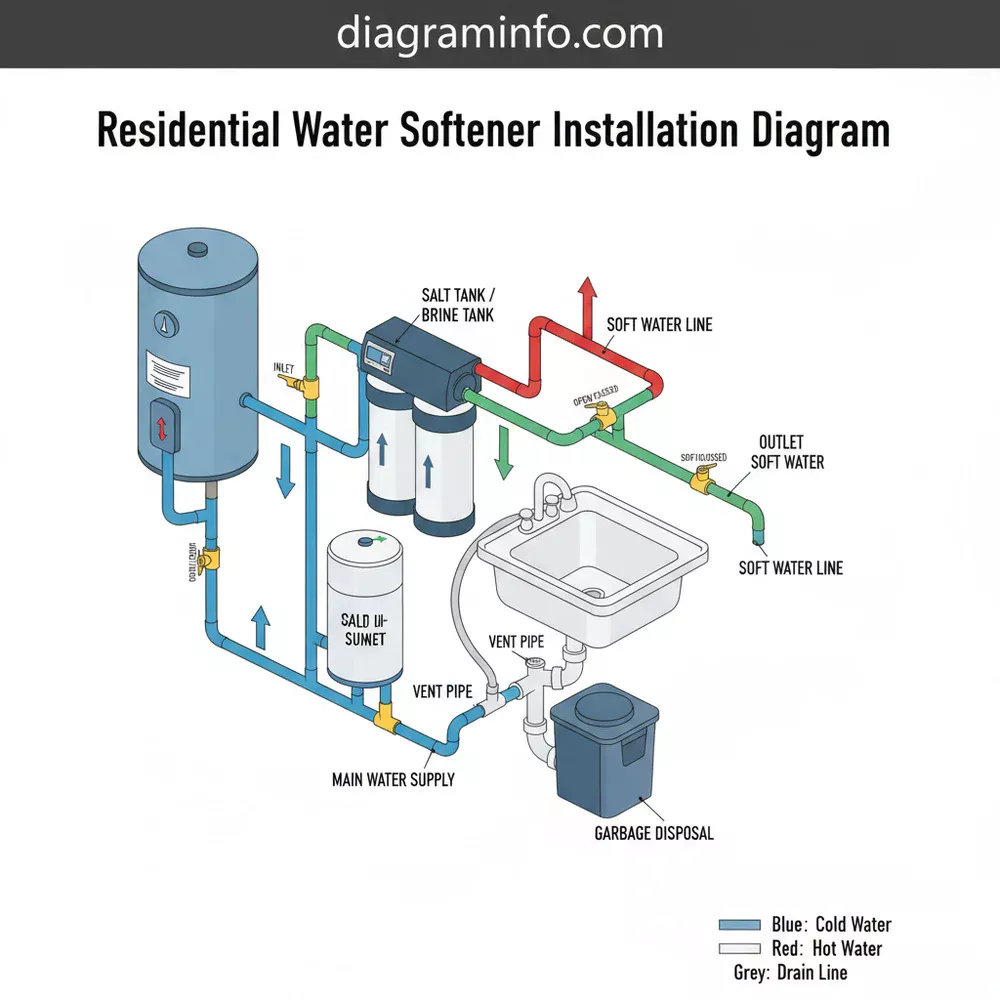 Residential Water Softener Installation Diagram: Setup Guide