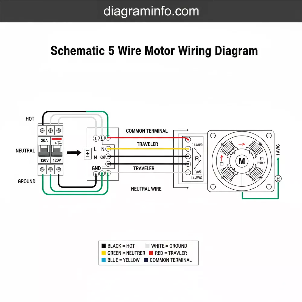 Schematic 5 Wire Motor Wiring Diagram: Easy Setup Guide