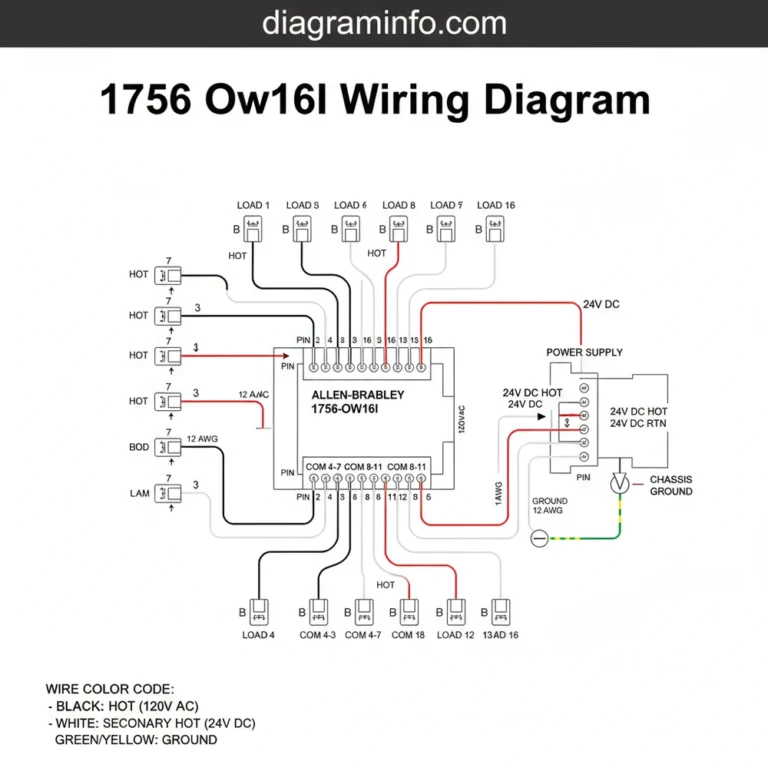 1756-ow16i wiring diagram diagram with labeled components and explanations