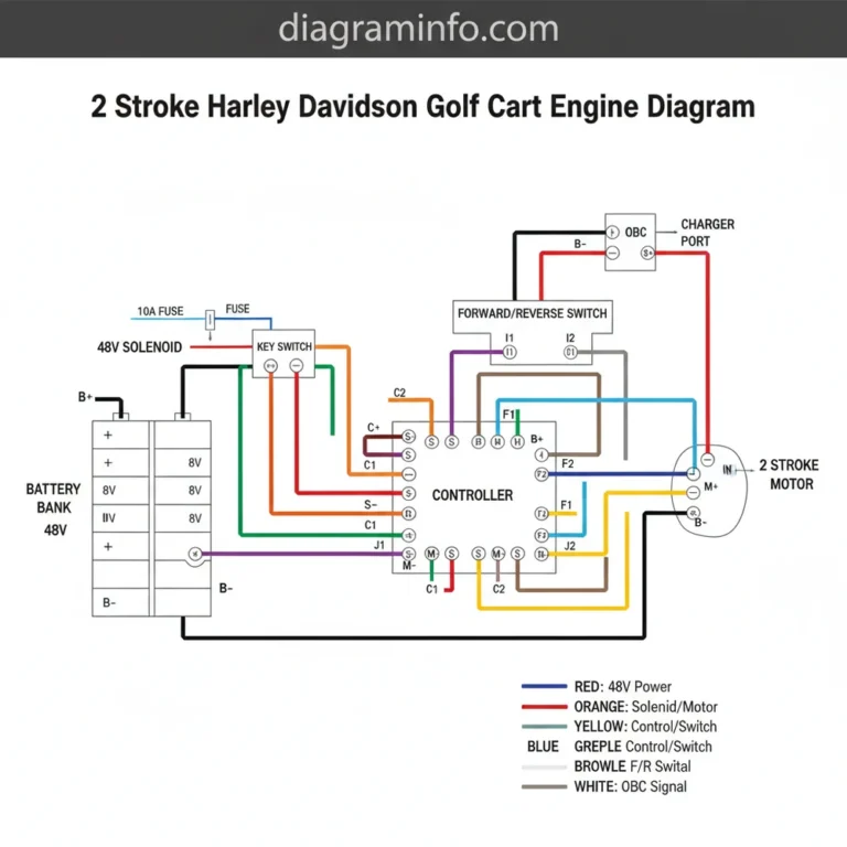 2 stroke harley davidson golf cart engine diagram diagram with labeled components and explanations