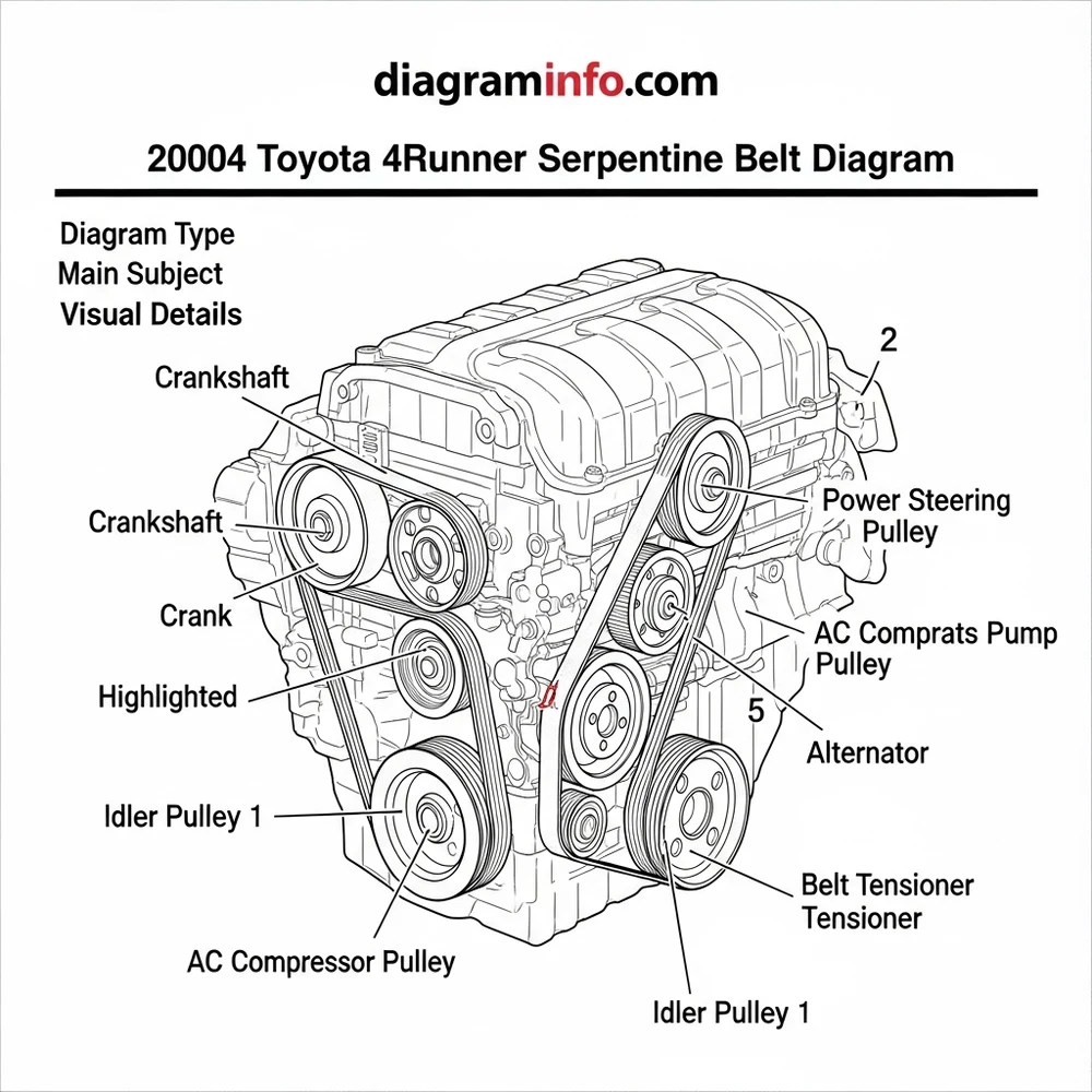 Toyota 4Runner 2004 Serpentine Belt Diagram: Proper Routing 2026