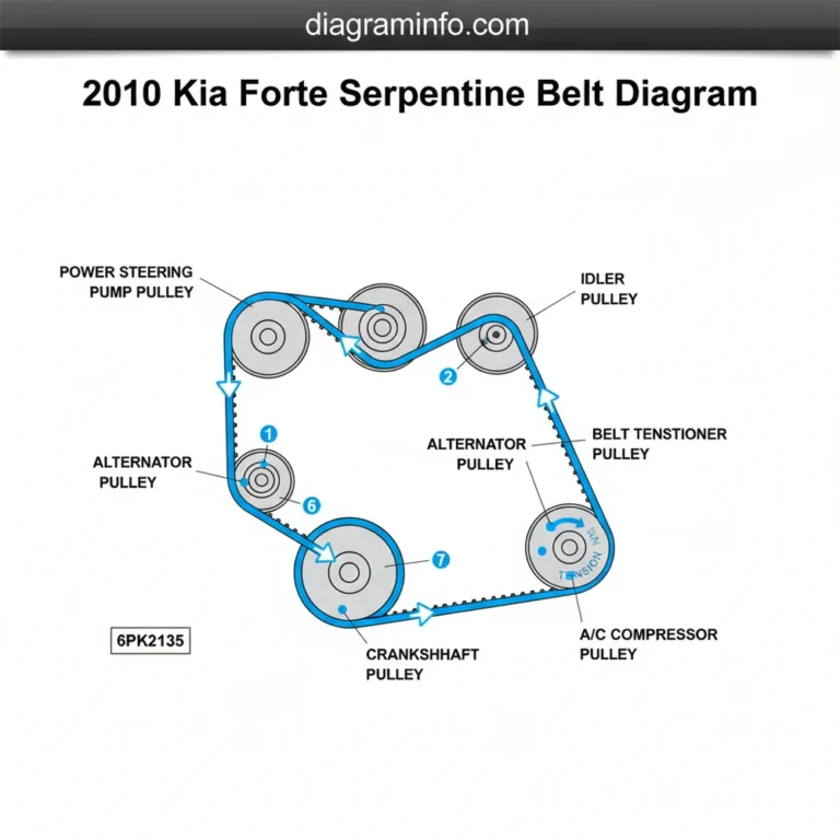 2010 kia forte serpentine belt diagram diagram with labeled components and explanations