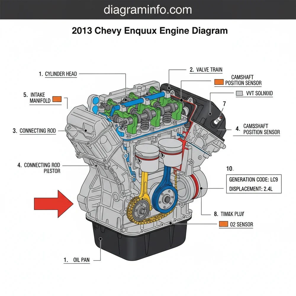 2013 Chevy Equinox 2.4L Engine Diagram: Component Breakdown (2026)