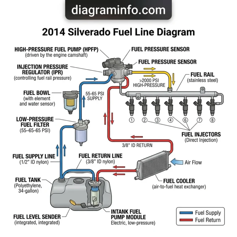 2014 silverado fuel line diagram diagram with labeled components and explanations
