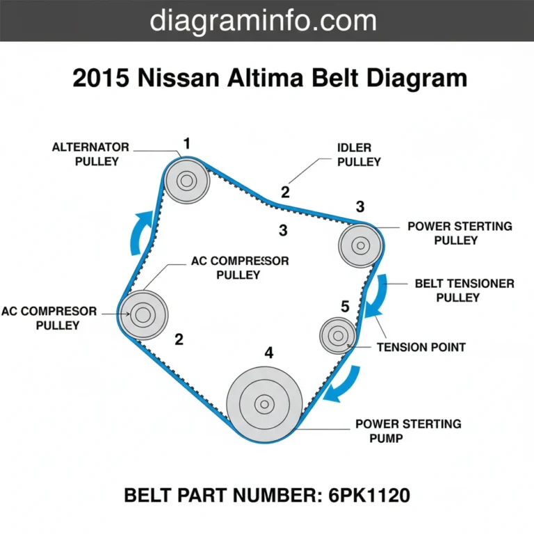 2015 nissan altima belt diagram diagram with labeled components and explanations