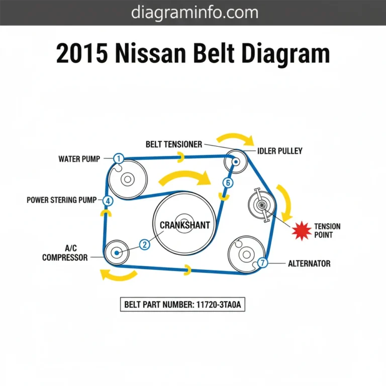 2015 nissan rogue belt diagram diagram with labeled components and explanations