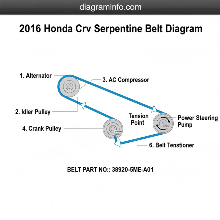 2016 honda crv serpentine belt diagram diagram with labeled components and explanations