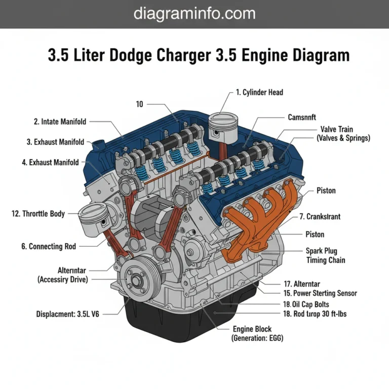 3.5 liter dodge charger 3.5 engine diagram diagram with labeled components and explanations