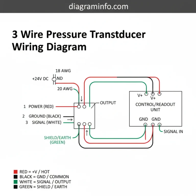 3 wire pressure transducer wiring diagram diagram with labeled components and explanations