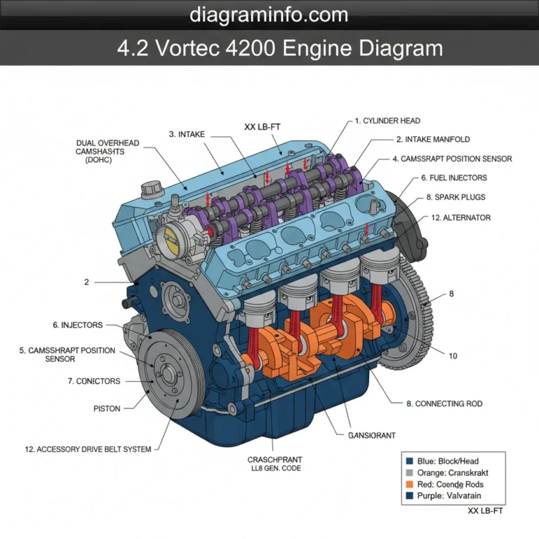 4.2 vortec 4200 engine diagram diagram with labeled components and explanations