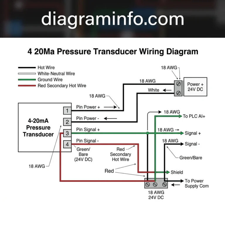 4 20ma pressure transducer wiring diagram diagram with labeled components and explanations