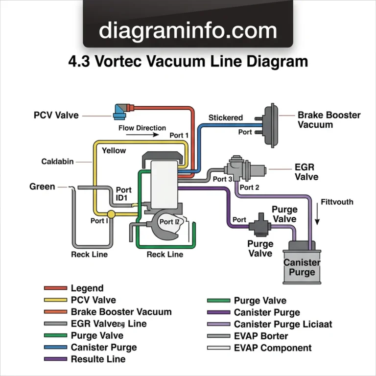 4.3 vortec vacuum line diagram diagram with labeled components and explanations