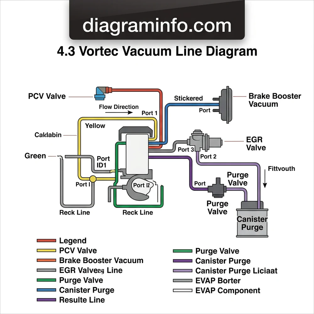 4.3 vortec vacuum line diagram diagram with labeled components and explanations